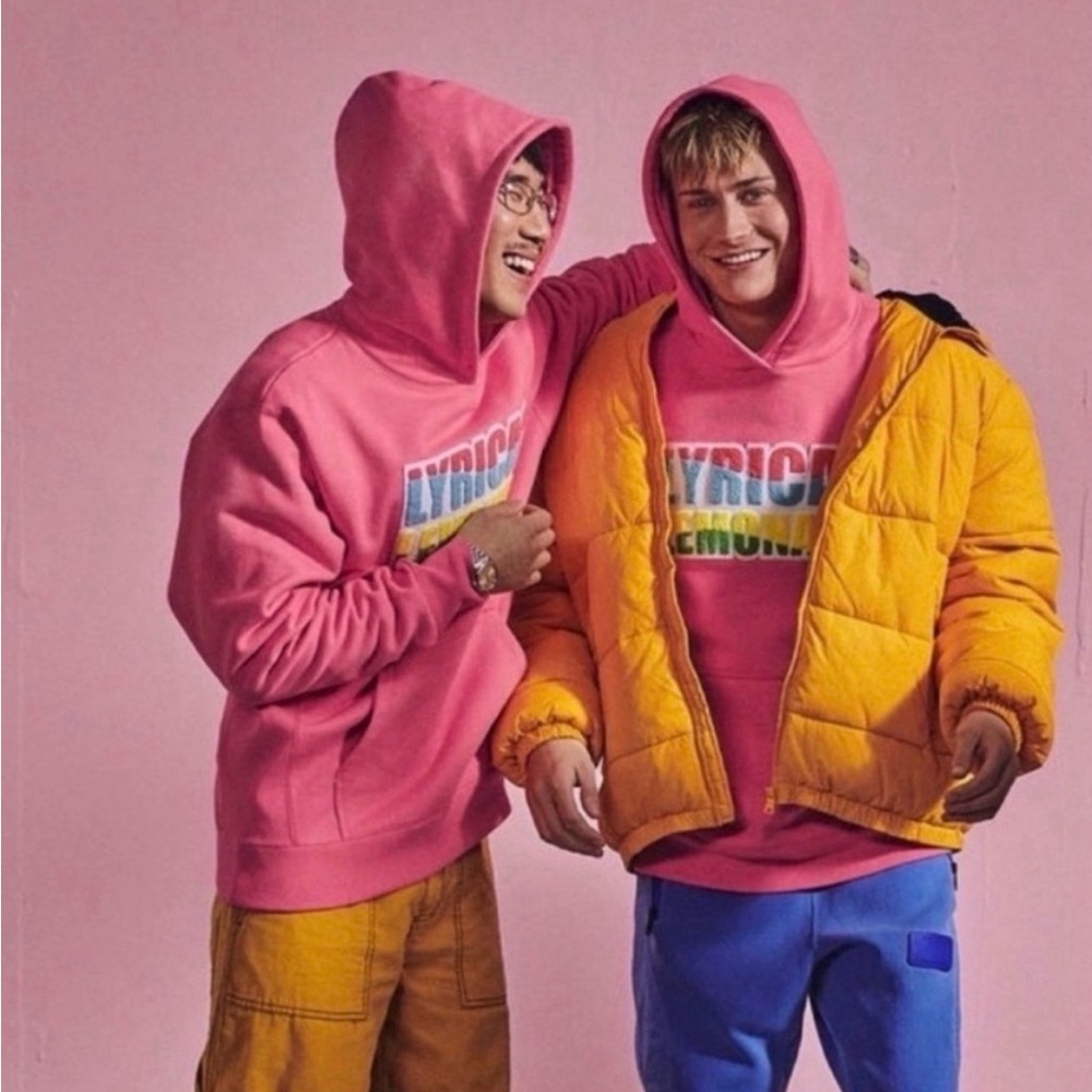 Nike Jordan × Lyrical Lemonade Sweatshirt Hoodie Collab Pink - XL - Men's - EUC